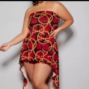 Curvy Girl Status Print Bella Romper